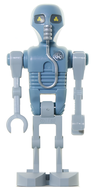 Минифигурка Lego Star Wars 2-1B Medical Droid (Dotted Badge Pattern, Light Bluish Gray Legs) sw0345 N